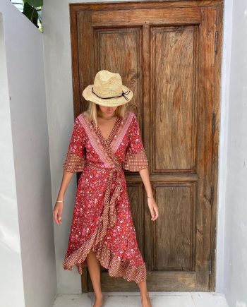 BINDI Ibiza Dress Combi - daisey red-dotty